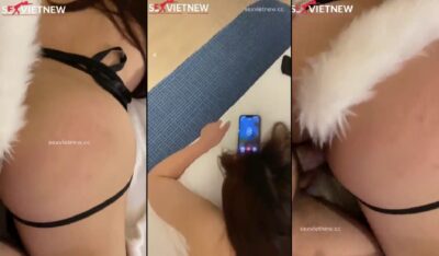 Gái dâm đeo đuôi cáo Vừa địt trai vừa gọi cho chồng